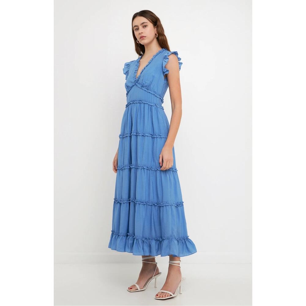Endless Rose Blue Ruffle Dress